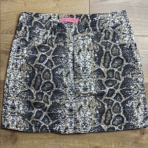 Snakeskin Miniskirt